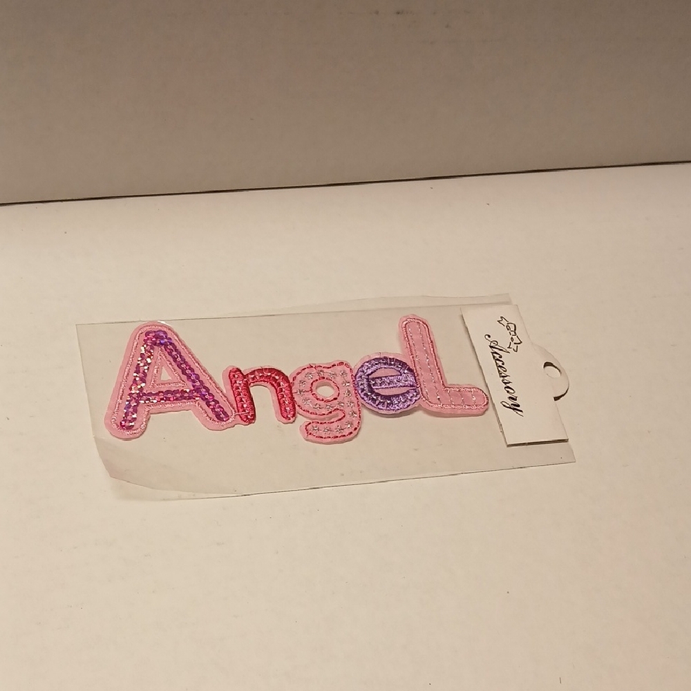 Pink Purple Angel Patch NWT